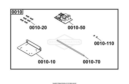 Symphony Choice Controller Kit Diagram and Parts List for 040678-01  Briggs and Stratton Generator